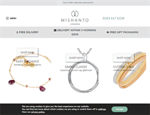 Tablet Screenshot of mishanto.com